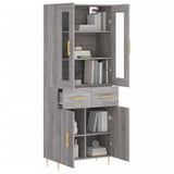 Highboard Grey Sonoma 69.5x34x180 cm Engineered Wood 3198527