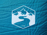 Self Inflating Camping Mattress with Pillow 1-Person Turquoise 4007125