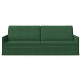 3 Seater Sofa Jungle Green 220 x 81 x 82 cm Corduroy Fabric 42041170