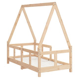 Kids Bed Frame 70x140 cm Solid Wood Pine 834456
