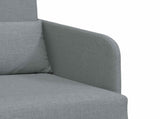 Folding Sofa Bed Light Grey 65 x 80 x 83 cm Fabric 42030494