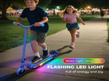 Electric Scooter for Kids 6-14 Years, with Colourful Lights, Blue T3398P349462