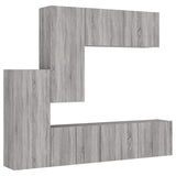 5 Piece TV Wall Units Grey Sonoma Engineered Wood 3216494