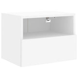 5 Piece TV Wall Units White Engineered Wood 3216511