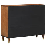 Sideboard with Shelf Brown 90 x 33 x 75 cm Solid Mango Wood 4018764
