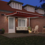 Retractable Awning Orange and brown 400 x 300 cm 3330736