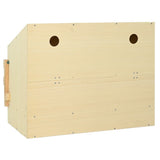 Chicken Laying Nest 3 Compartments 93x40x65 cm Solid Pine Wood 170655