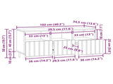 TV Cabinet with Drawer White 102 x 34.5 x 50 cm Engineered Wood 894445