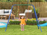 Two-In-One Toddler Garden Swing, with Comfortable Seat, Safety Belt - Orange and Blue T3398P348090