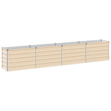 Raised Garden Bed Ivory 320 x 40 x 55 cm cold-rolled steel 8006271