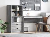 Desk with Drawer with Shelf with Storage 2 pcs Grey Sonoma 3337318