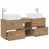 Bathroom Cabinet Set 3 pcs Artisan Oak 49.5 x 41 x 63 cm 3405826