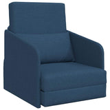 Sofa Bed Blue 65 x 80 x 83 cm Fabric 4106644