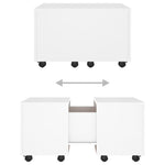 Coffee Table White 60x60x38 cm Engineered Wood 806858