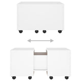 Coffee Table White 60x60x38 cm Engineered Wood 806858