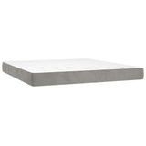 Pocket Spring Bed Mattress Medium Light Grey 152x203x20 cm Queen 347883
