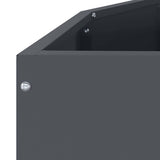 Planter Anthracite 120 x 60 x 50 cm Steel 883705
