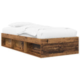 Bed Frame with Storage Old Wood 80 x 200 cm Engineered Wood 3429520