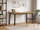 90 x 55 x 75 cm Solid Acacia Wood White and Black Rectangular 937472