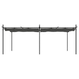 Pergola with Retractable Roof Anthracite 589x292x230 cm 360122