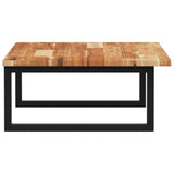 Basin Shelf Wall Mounted Steel and Solid Wood Acacia 3302825