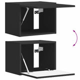 TV Wall Cabinet Black 39 x 31 x 29.5 cm Engineered Wood 892171