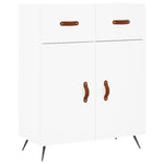 Highboard White 69.5x34x180 cm Engineered Wood 3199849