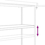 ZNTS Office Cabinet with 2 Doors Grey 90 cm Steel 20114