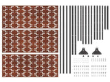 Privacy Screen 100 x 50 x 180 cm Weathering Steel Rusty 868583