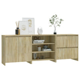 3 Piece Sideboard Sonoma Oak Engineered Wood 3098075
