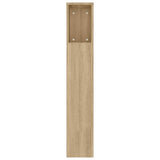 Headboard Cabinet Sonoma Oak 180x18.5x104.5 cm 811946