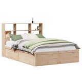 Bed Frame without Mattress 140x190 cm Solid Wood Pine 3323467