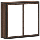Bathroom Mirror Cabinet Brown Oak 65x20x60 cm Engineered Wood 849258
