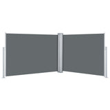 Retractable Side Awning Anthracite 120x1000 cm 48480