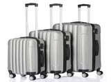 3 Pcs Suitcase Lightweight ABS Carry-on Hand Luggage 4 Spinner Wheels Trolley Case 39703838