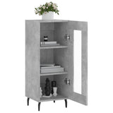 Sideboard Concrete Grey 34.5x34x90 cm Engineered Wood 828816