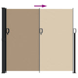 Retractable Side Awning Taupe 180x600 cm 4004544