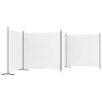 4-Panel Room Divider White 698x180 cm Fabric 350282