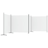4-Panel Room Divider White 698x180 cm Fabric 350282