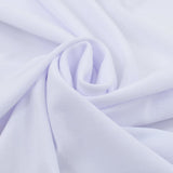 2 pcs Stretch Table Covers with Skirt 150x74 cm White 133582