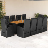 Garden Dining Set Black 3277650