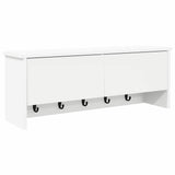Wall-Mounted Coat Rack White 80 x 20 x 30 cm Engineered wood 874339