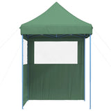 Foldable Party Tent Pop-Up with 2 Sidewalls Green 4004992