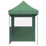 ZNTS Foldable Party Tent Pop-Up with 2 Sidewalls Green 4004992