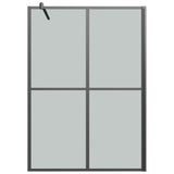 Walk-in Shower Screen 140x195 cm Dark Tempered Glass 151888