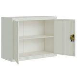 File Cabinet Light Grey 90x40x70 cm Steel 339721