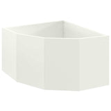 Corner Planter White 60 x 60 x 35 cm Steel 883641