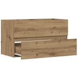 Sink Cabinet Artisian Oak 90x38.5x45 cm Engineered Wood 856250
