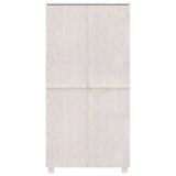 Wardrobe HAMAR White 89x50x180 cm Solid Wood Pine 340481