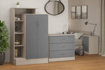 ZNTS Nevada Petite Open Shelf Wardrobe 100-101-141